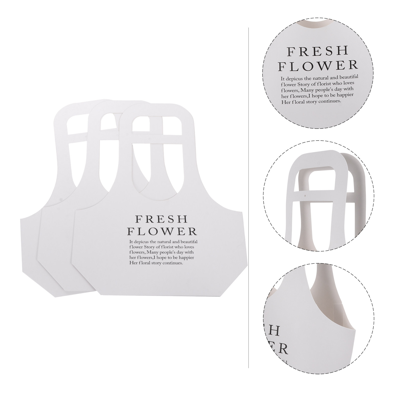 Flower Wrap Kraft - 3 Adet Premium Zarif Çiçek Paketleme