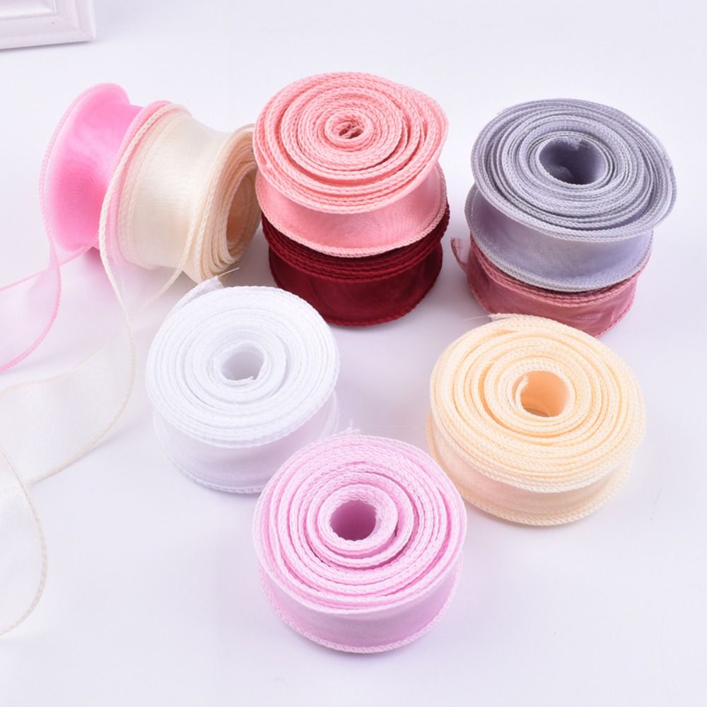 Ribbon Organza Roll - 40mm 10 yarda Saten Kurdele Rulosu
