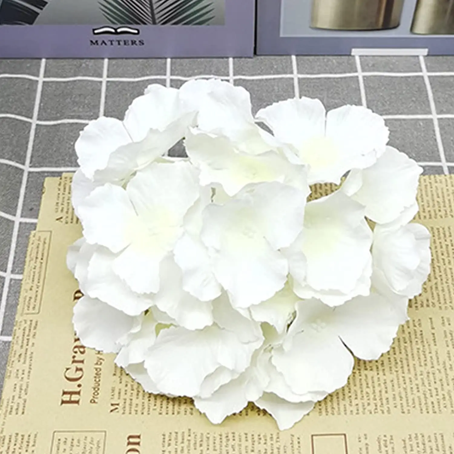 8 İnç Büyük İpek Ortanca Başla - Florist Supply Bulk incelemesi ve fiyatı