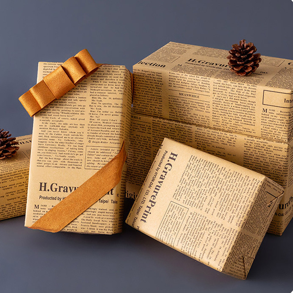 20 Yaprak Eski Gazete Tarzı Kr - Flower Wrap Kraft incelemesi ve fiyatı